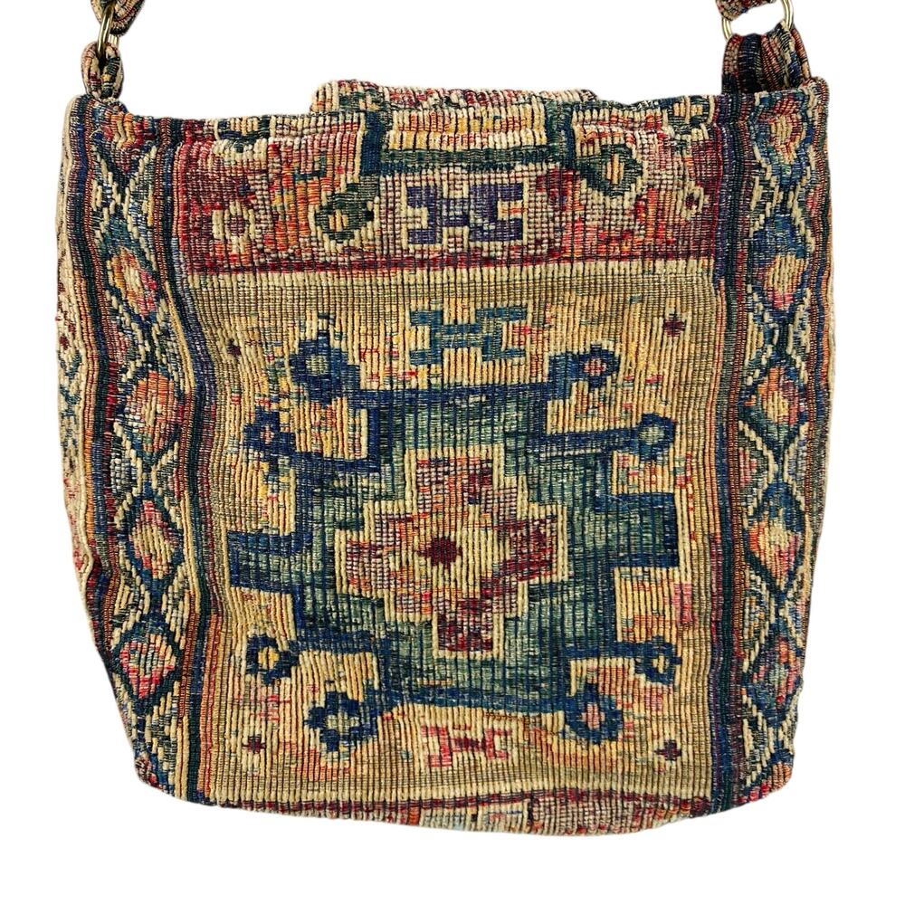 Vintage Orvis Tapestry Purse Bag Crossbody USA Made Boho - Picture 6 of 9